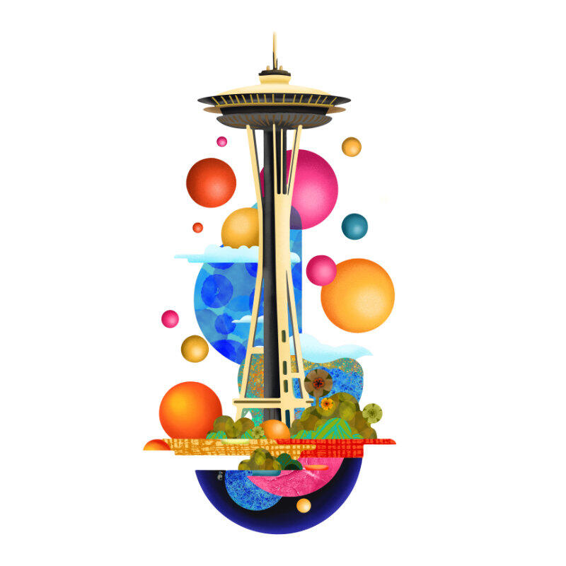 Iconic architecture, Seattle by pladypooz.